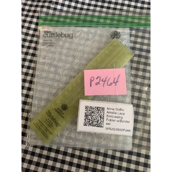 Anna Griffin Amelie Lace Embossing Folder w/ Border Cricut Cuttlebug Crafting To - Picture 5 of 7